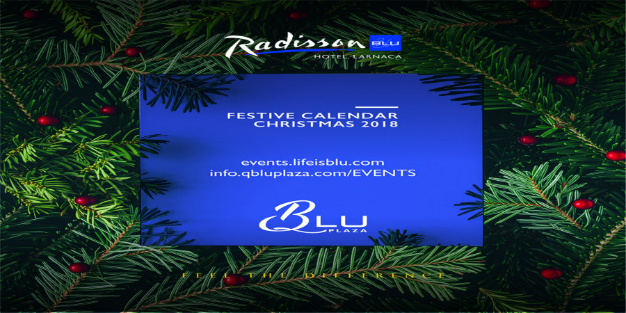 Αστραφτερές, χαρούμενες γιορτές στο Radisson Blu Hotel Larnaca & το QBlu Plaza